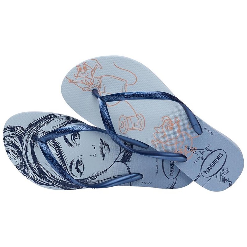 Havaianas Slim Princesas Azul Ashley 41/2