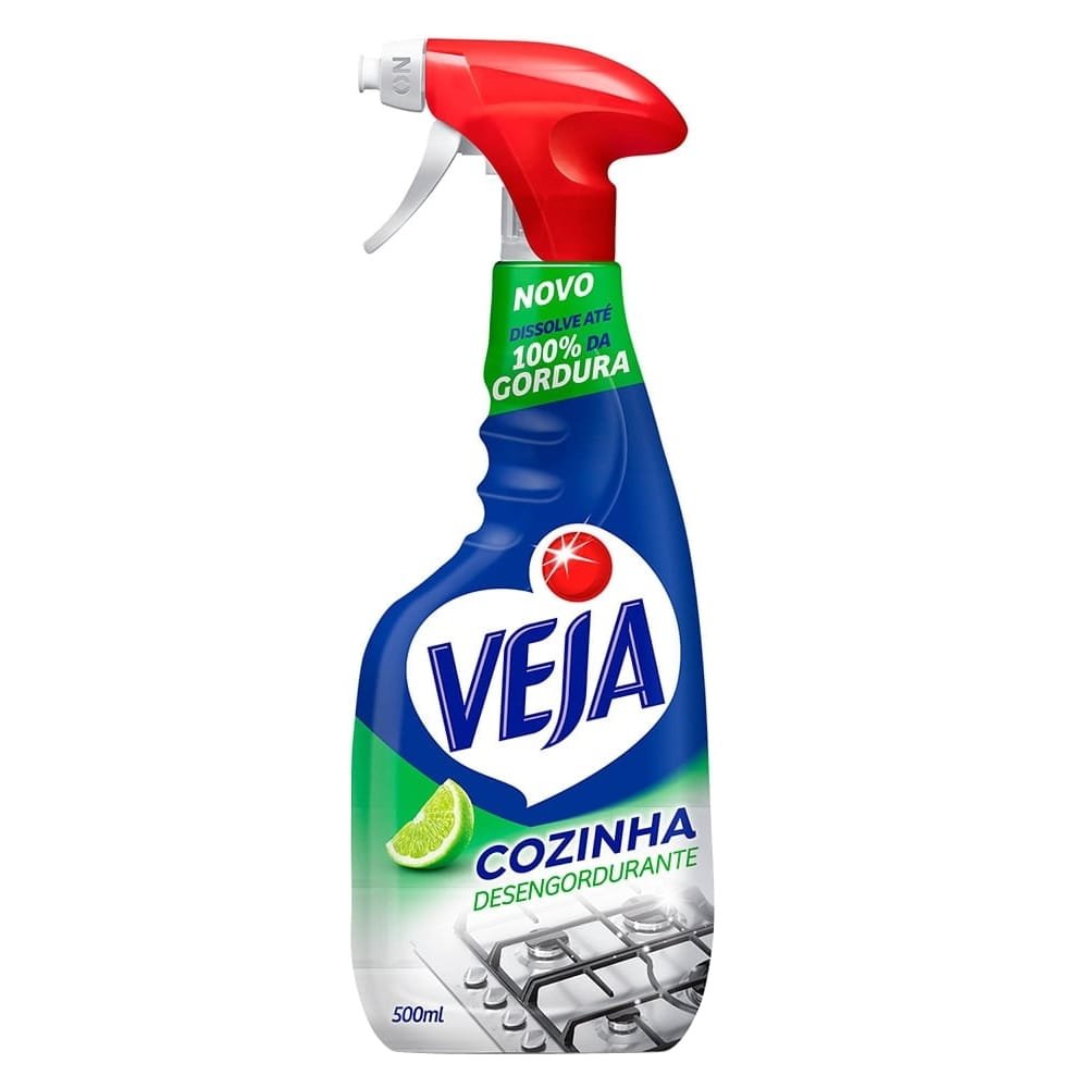 Veja Desengordurante Pulverizador 500ml - Embalagem com 12 Unidades