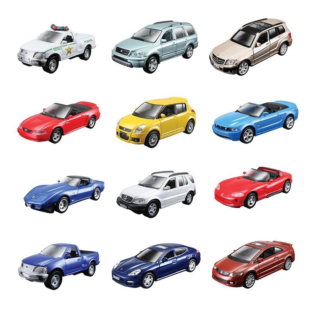 Carrinho Maisto Coleção 4,5 Polegadas Fricção Sortido - Embalagem c/ 12 unidades
