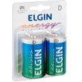 Pilha Energy Alcalina Grande Blister - Emb. c/ 2 un - Elgin