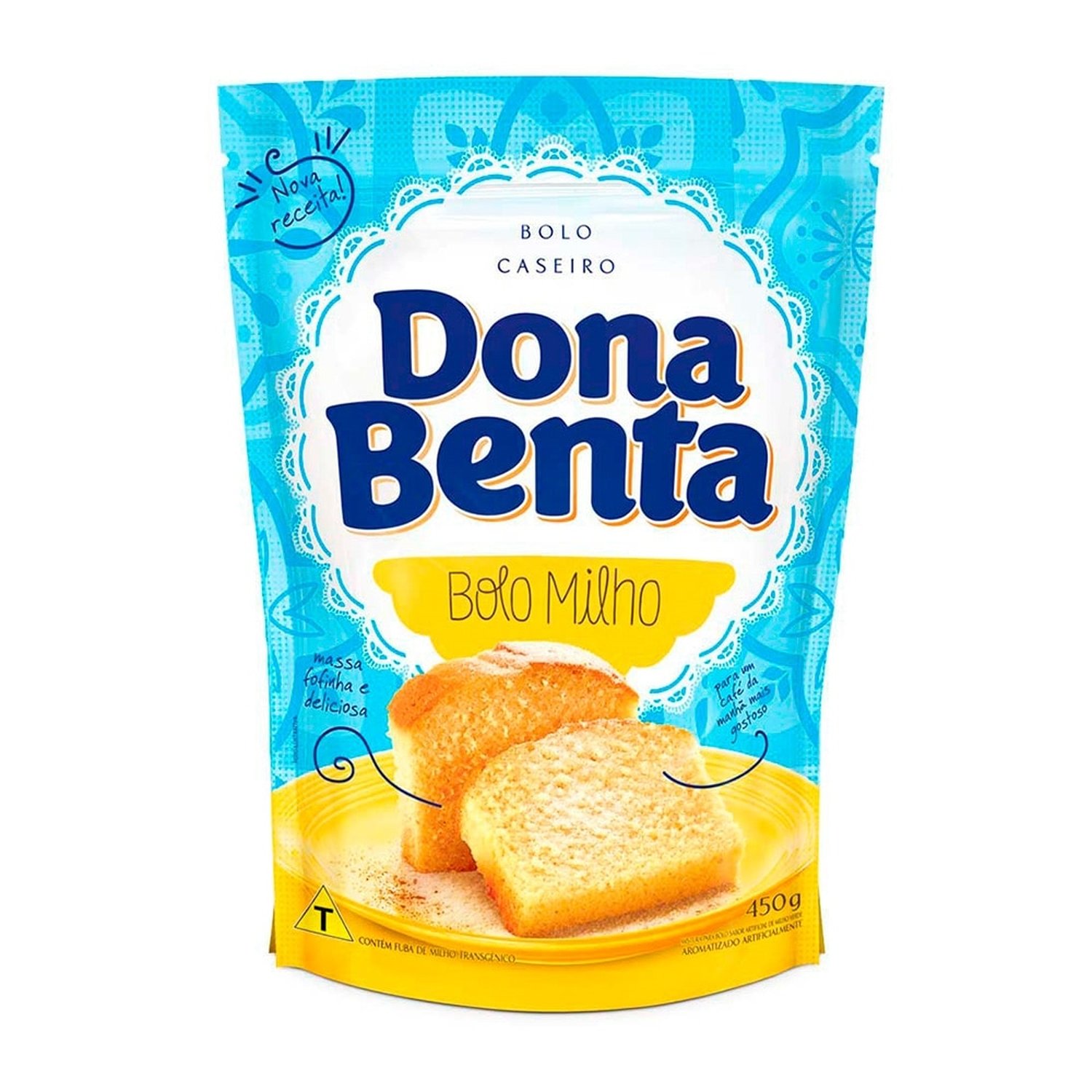 Mistura p/ Bolo Sabor Milho Verde 450g - 12 unidades - Dona Benta