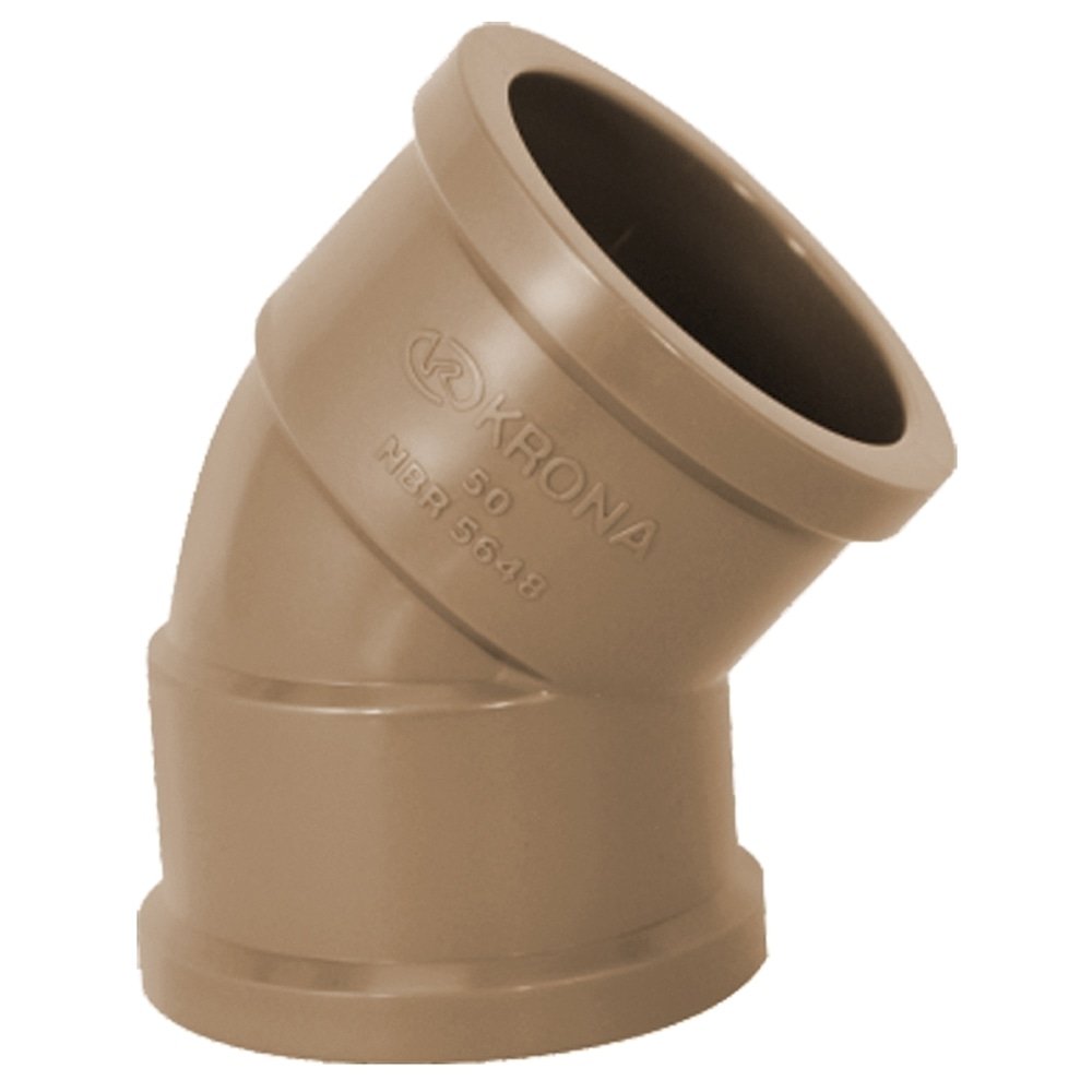 Joelho Soldável 45 Krona 50mm - Embalagem com 10 Unidades