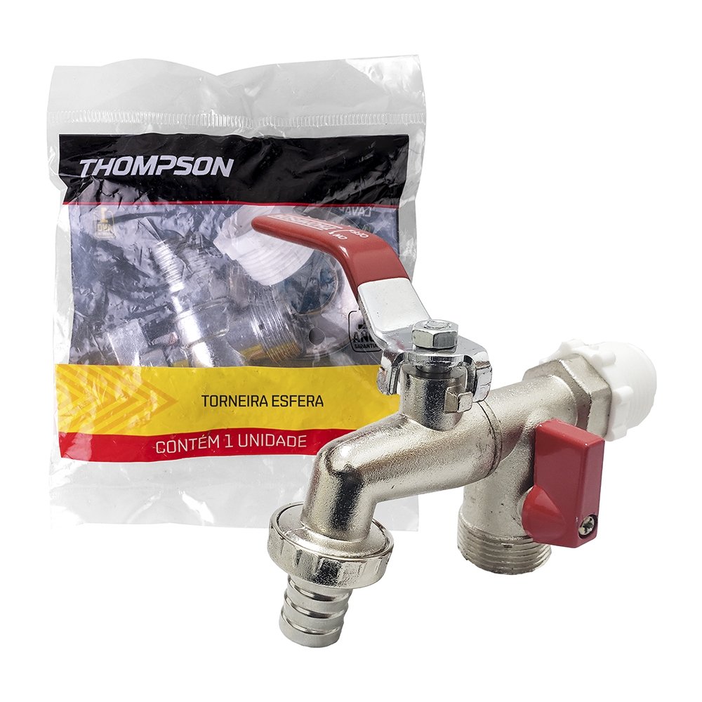 Torneira Thompson Tanque e Máquina de Lavar 1/2x3/4x3/4"