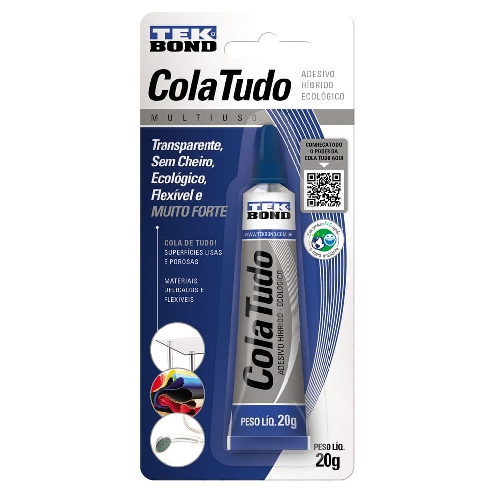 Cola Tudo Multiuso Tekbond 20g - Embalagem com 12 Unidades