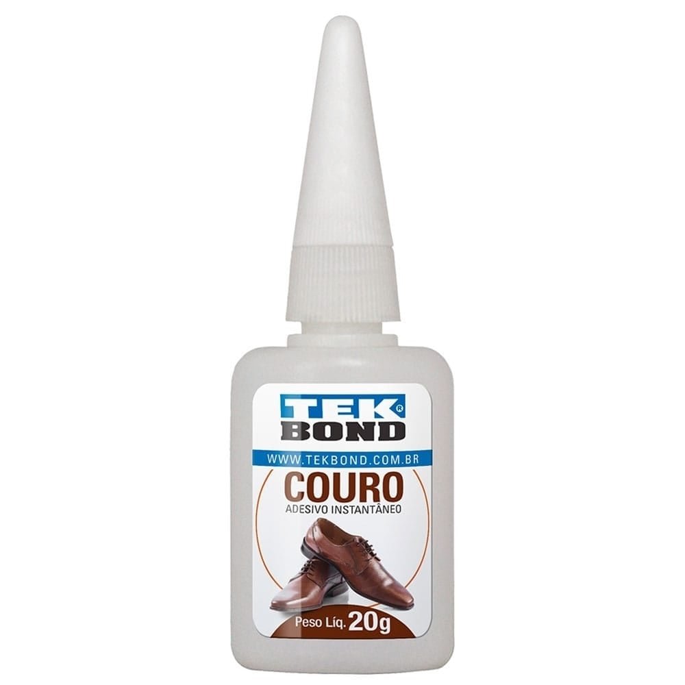 Cola Tekbond Couro Instantâneo Bico Fino 20g - Embalagem com 10 Unidades