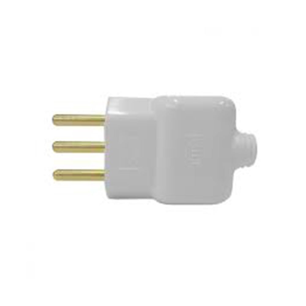 Pino Macho Ilumi 2P+T 20A/250V Cinza - Embalagem com 10 Unidades