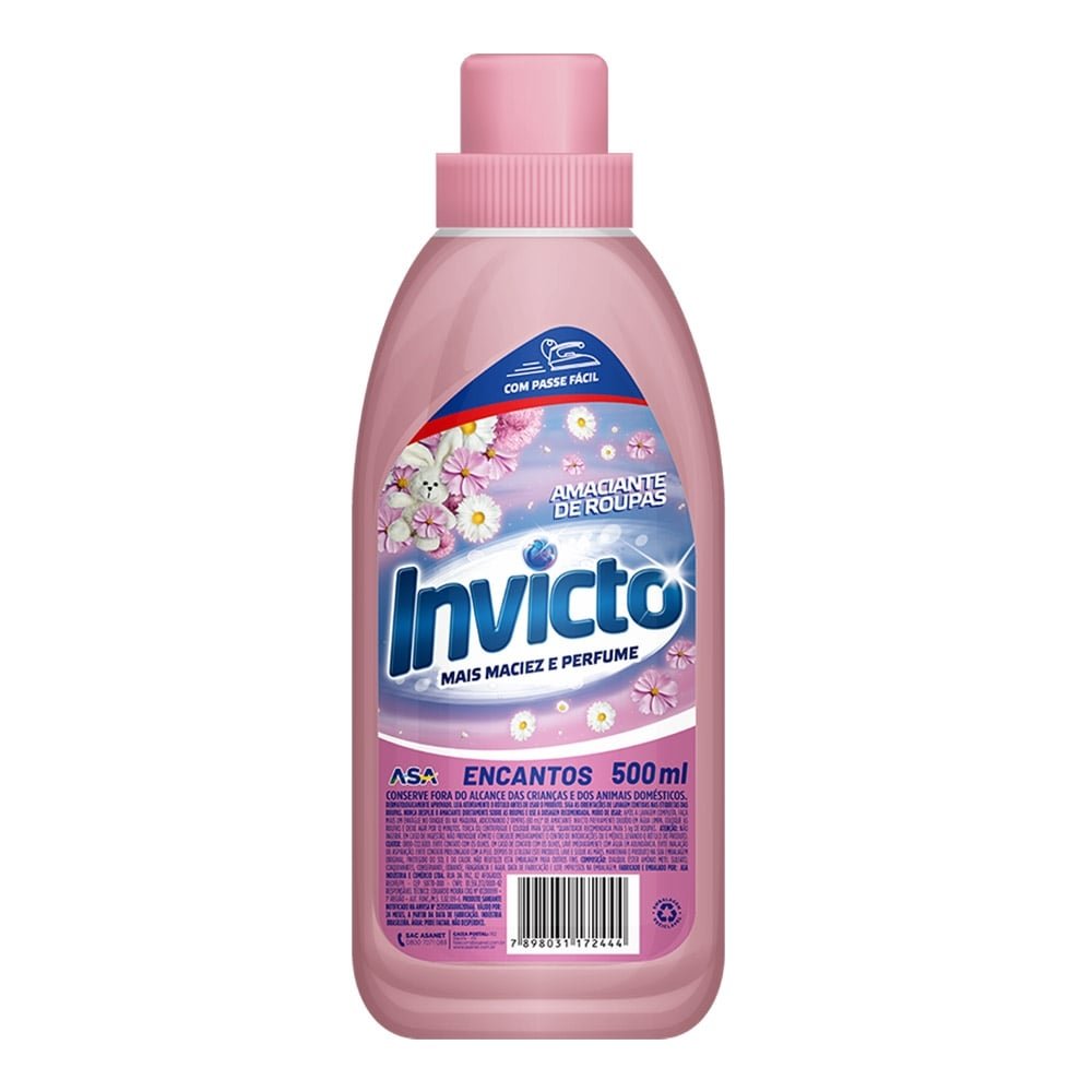 Amaciante Invicto Encantos 500ml Embalagem com 24 Unidades