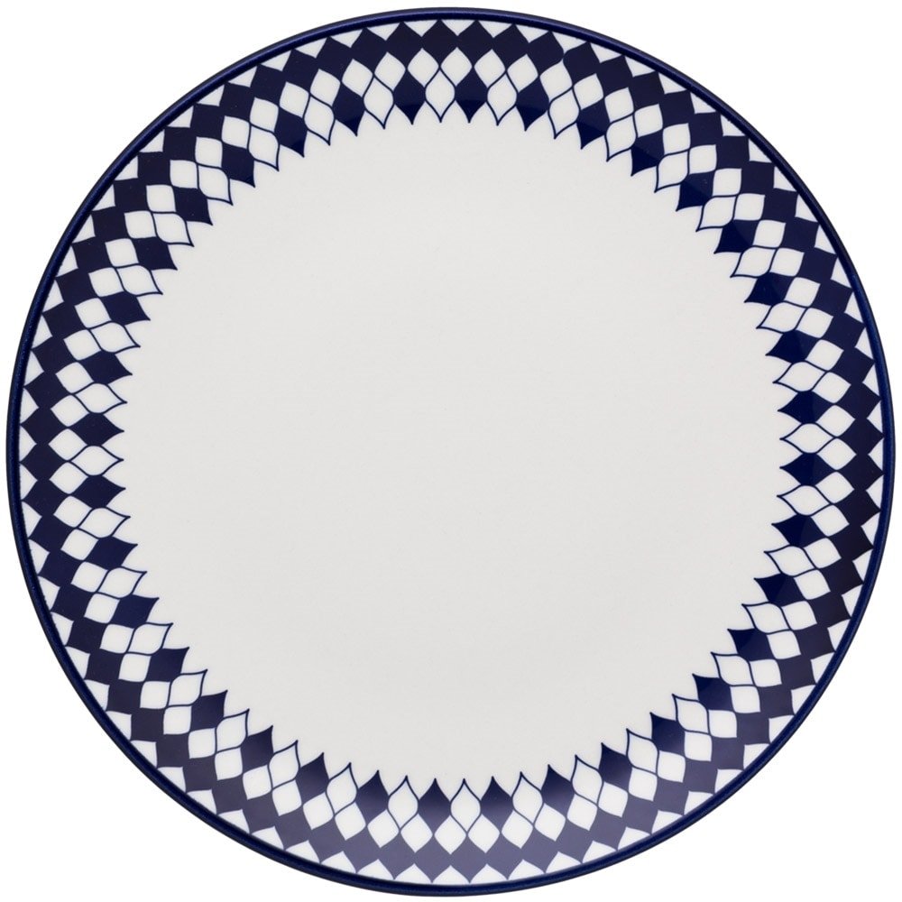 Aparelho de Jantar Chá Café Oxford Porcelana Chess 42 Peças