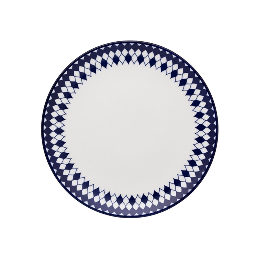 Aparelho de Jantar Chá Café Oxford Porcelana Chess 42 Peças