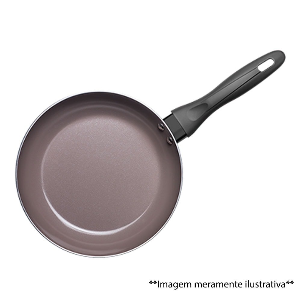 Jogo de Panelas Brinox Cerâmica Life Easy Preto - 7 Peças