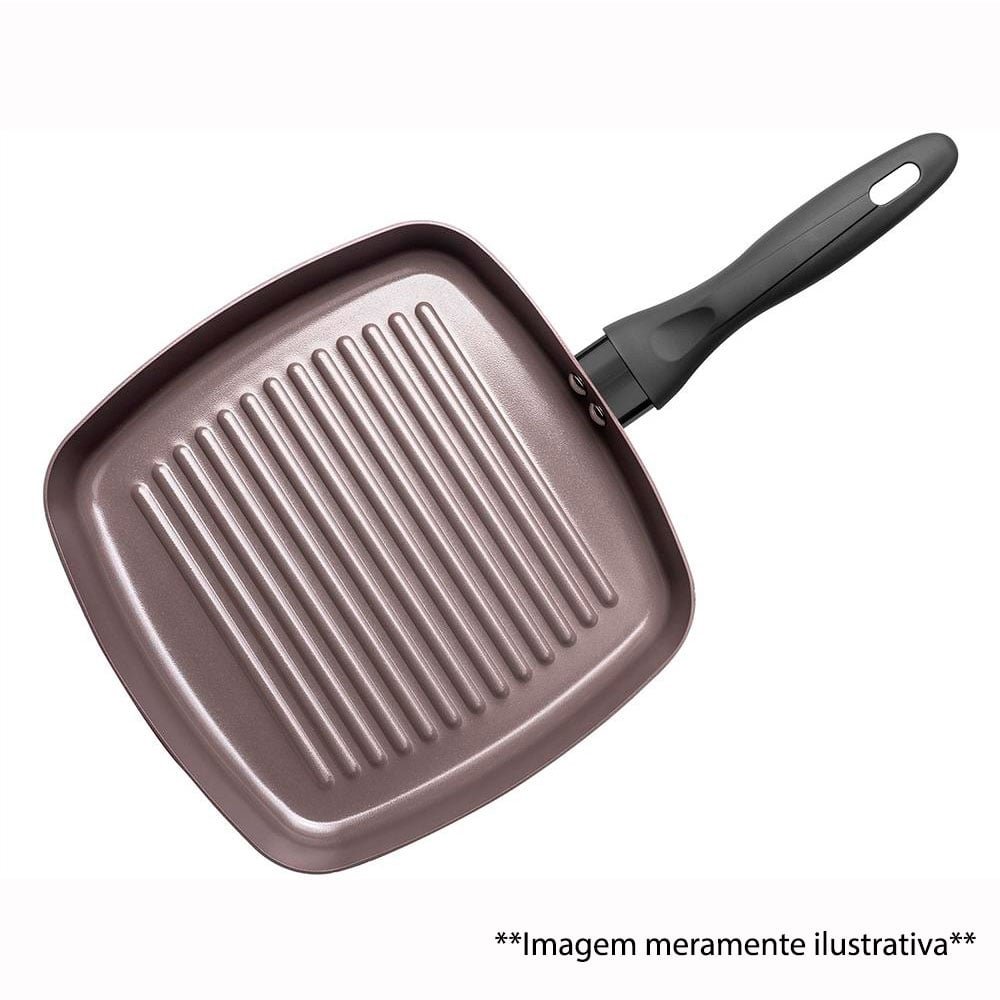 Jogo de Panelas Brinox Cerâmica Life Easy Preto - 7 Peças