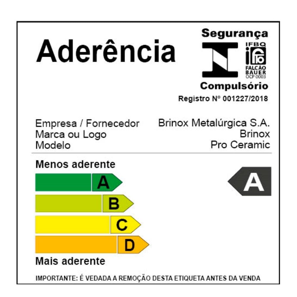 Jogo de Panelas Brinox Cerâmica Life Easy Preto - 7 Peças