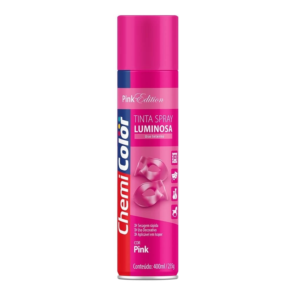 Tinta Spray Chemicolor Luminosa Pink 400ml