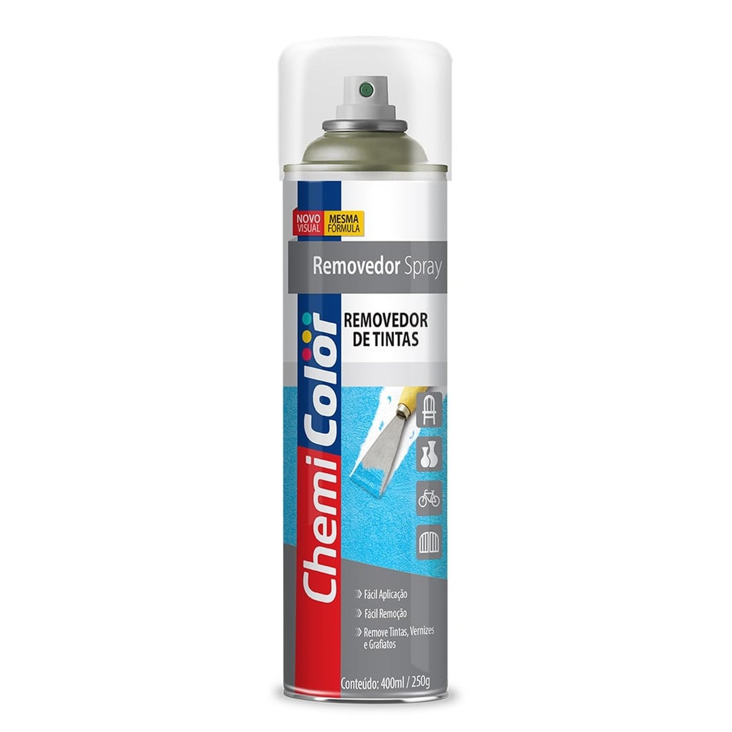 Removedor de Tinta Acrílica Chemicolor Spray 400ml/250g