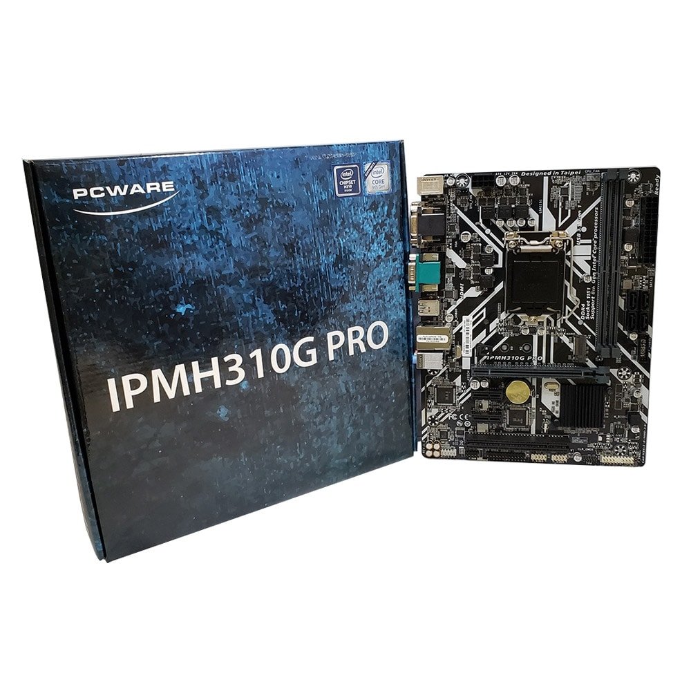 Placa Mãe PCWARE IPMH310G Processador Intel Chipet H310, DDR4, 32GB, 2133MHZ