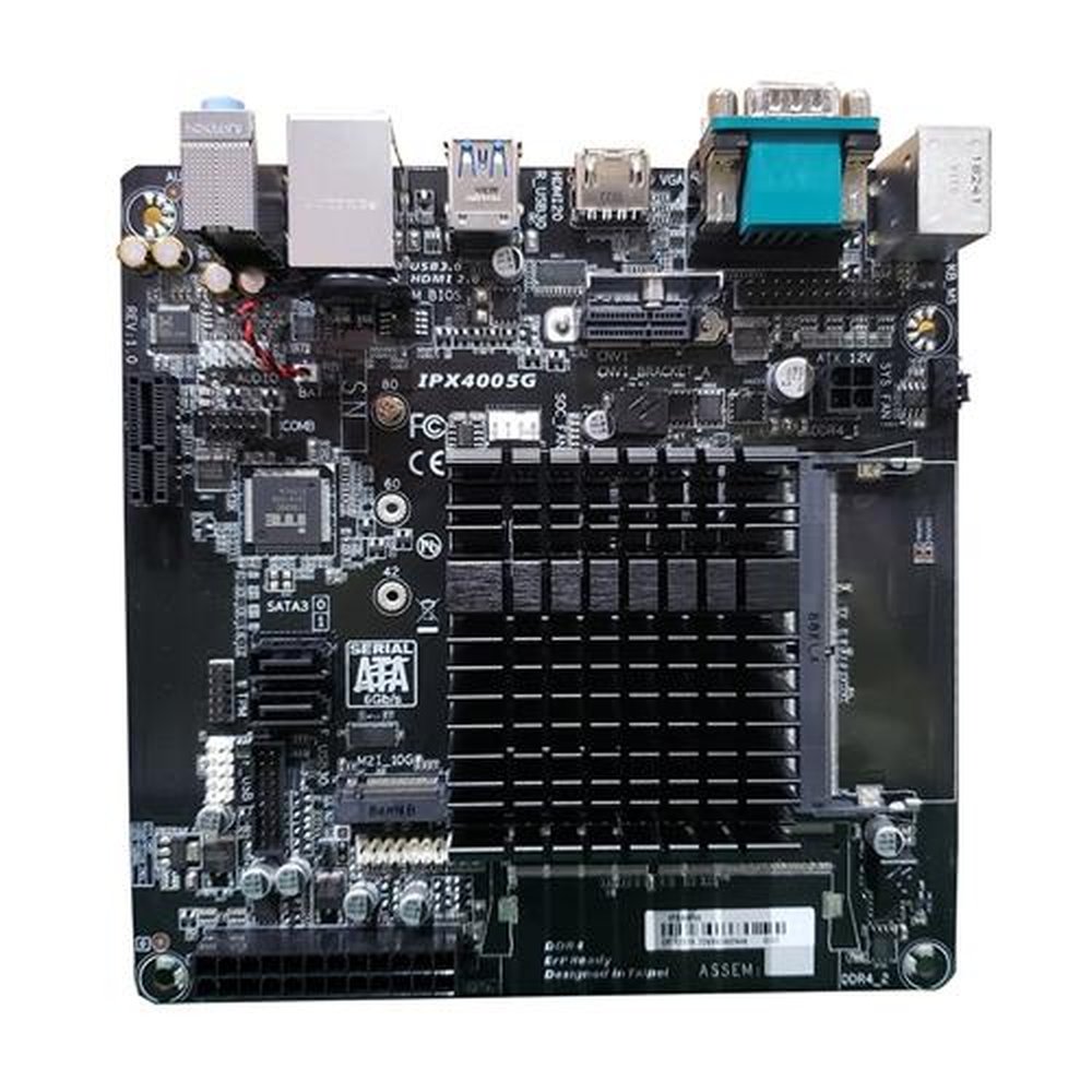 Placa Mãe PCWARE IPX4005G, Processador Intel Gemini Lake Celeron DC J4005, DDR4