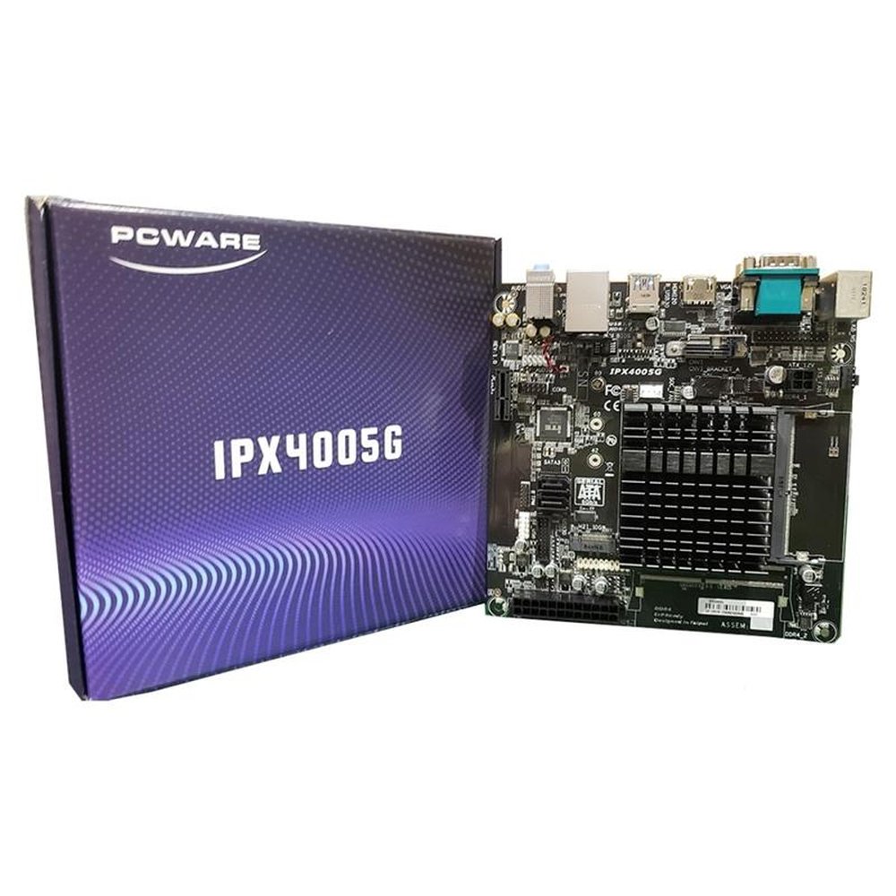 Placa Mãe PCWARE IPX4005G, Processador Intel Gemini Lake Celeron DC J4005, DDR4