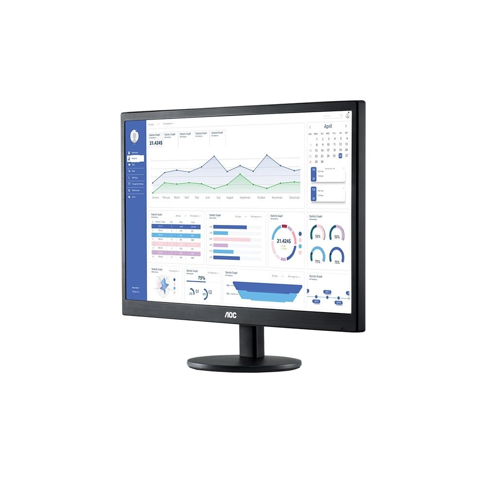 Monitor LED 21,5" AOC E2270SWHEN,Full HD, Resolução 1920x1080, Widescreen, HDMI,VGA, Painel TN, 60HZ