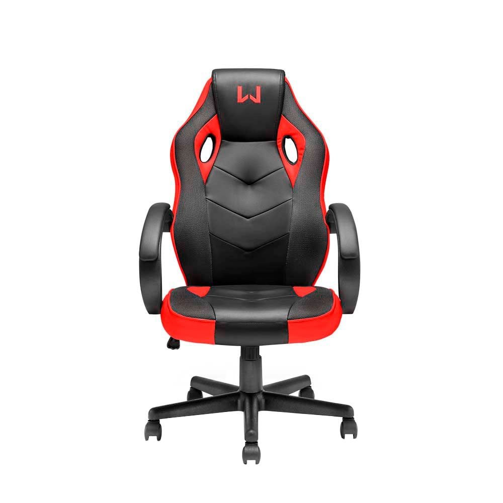 Cadeira Gamer Warrior GA162 Encosto com Inclinação Preto/Vermelho