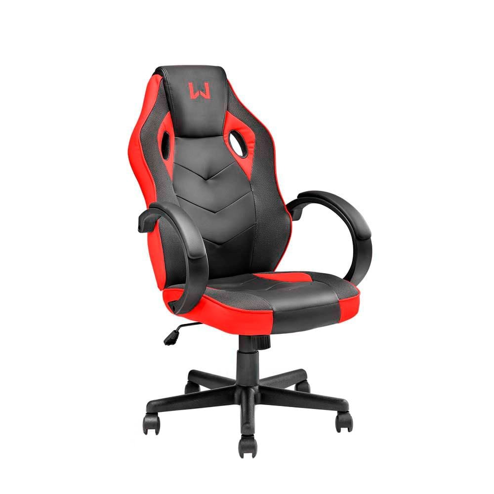Cadeira Gamer Warrior GA162 Encosto com Inclinação Preto/Vermelho