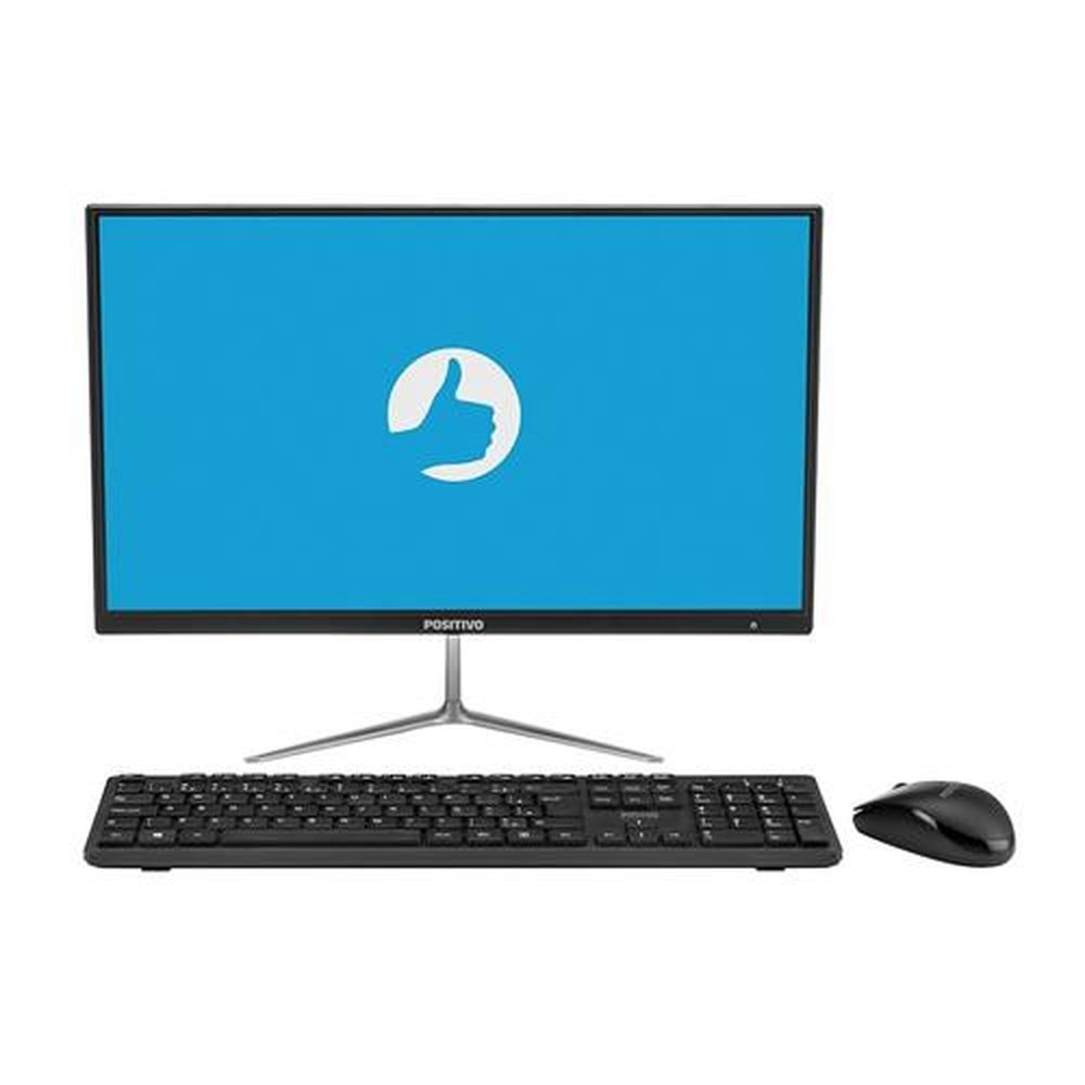Computador Micro Positivo Union I581Tbi, Intel Core i5 8250U, 8GB RAM, 1TB, Tela 22", Linux, Preto