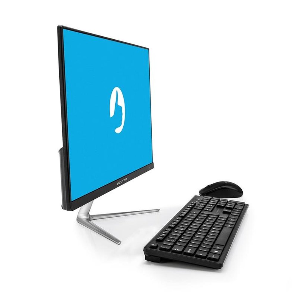 Computador Micro Positivo Union I581Tbi, Intel Core i5 8250U, 8GB RAM, 1TB, Tela 22", Linux, Preto