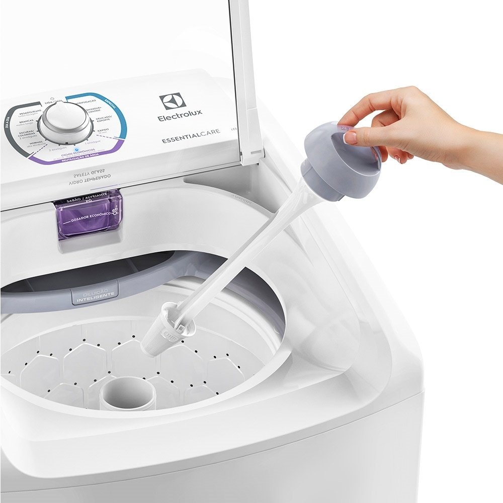 Máquina de Lavar Roupas 8,5Kg, Electrolux, LES09, Essencial Care, Branca, 110V