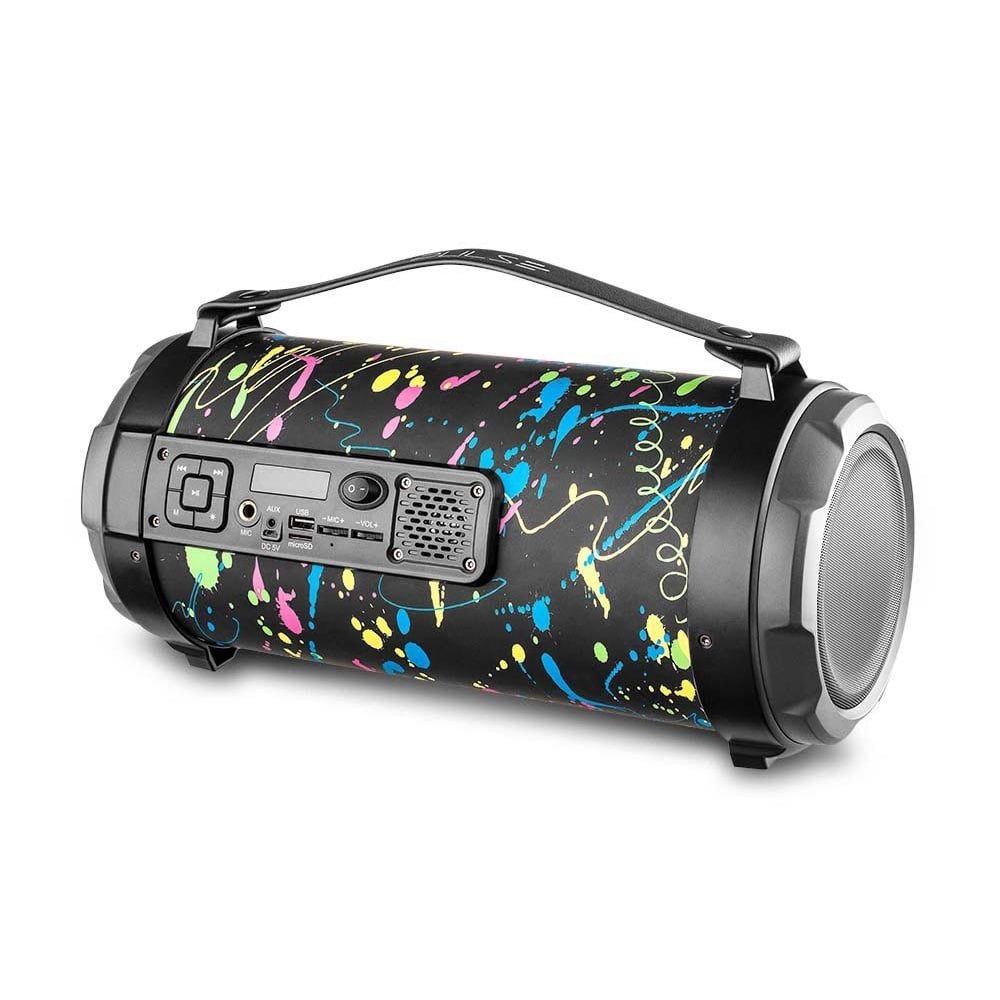 Caixa de Som Amplificada Pulse SP362 Pulse Bazooka Paint Blast II, Entrada AUX, P10/BT/USB/Micro SD, Bluetooth, 120W RMS