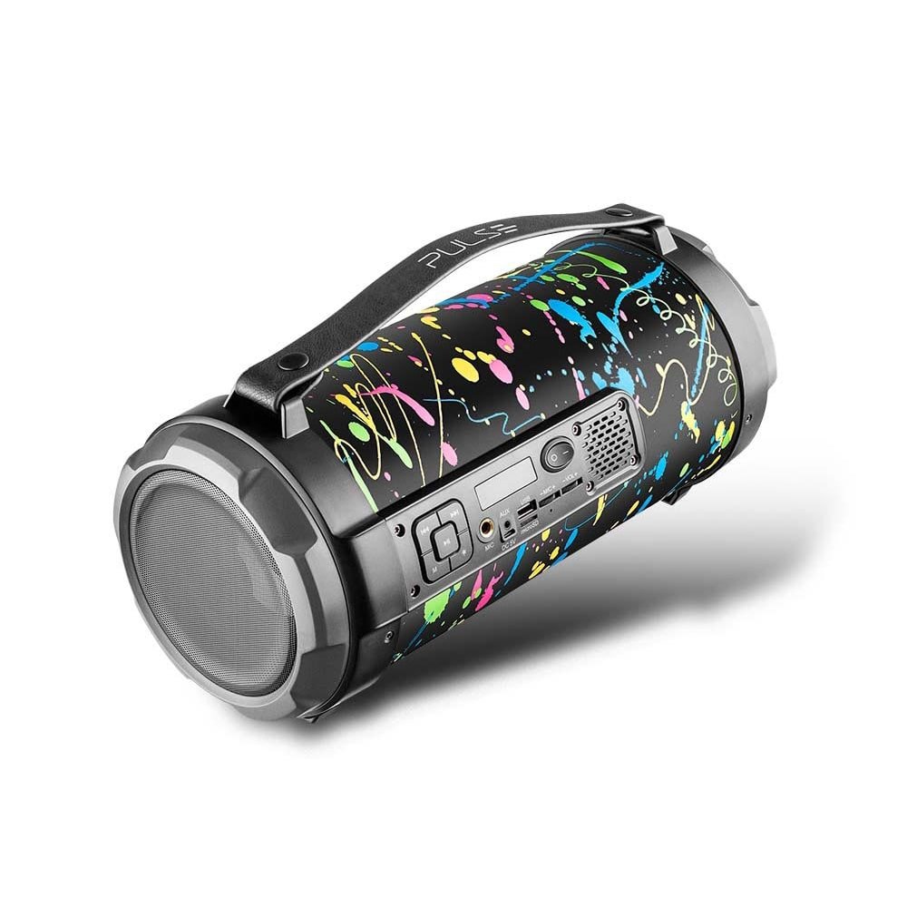 Caixa de Som Amplificada Pulse SP362 Pulse Bazooka Paint Blast II, Entrada AUX, P10/BT/USB/Micro SD, Bluetooth, 120W RMS