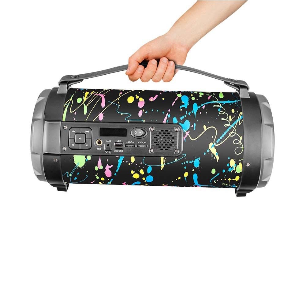Caixa de Som Amplificada Pulse SP362 Pulse Bazooka Paint Blast II, Entrada AUX, P10/BT/USB/Micro SD, Bluetooth, 120W RMS