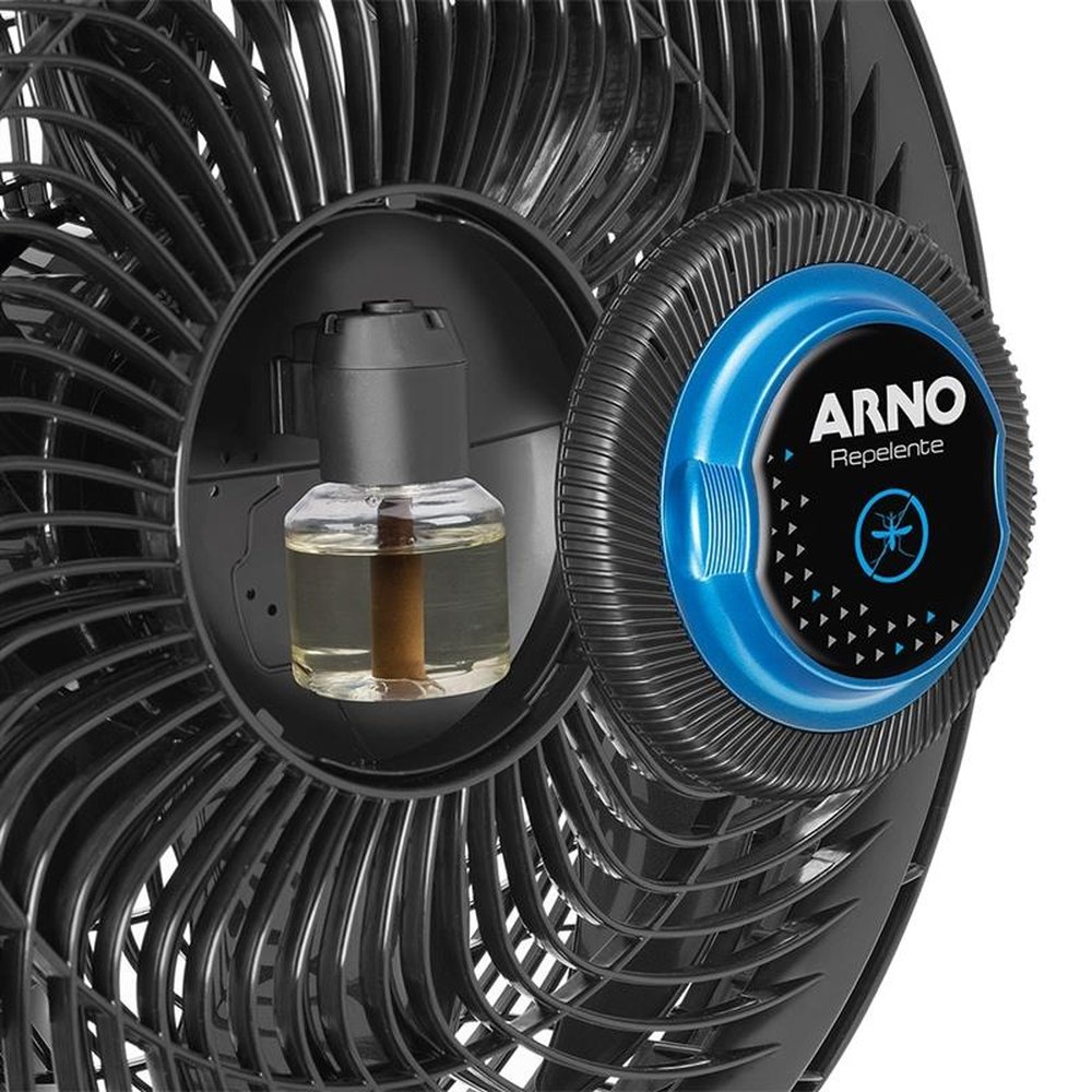 Ventilador de Mesa Arno VD55 Ultra Silence Force, 40cm, 3 Velocidades, Preto, 110V