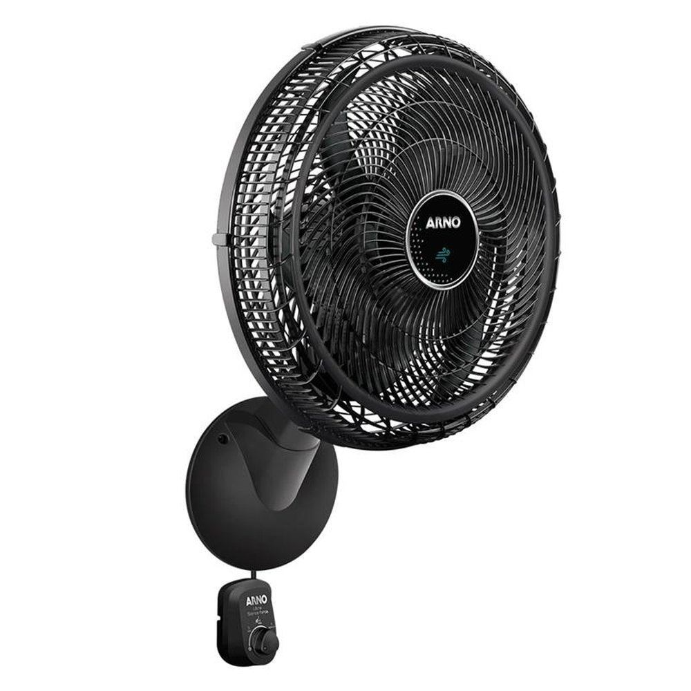 Ventilador de Parede Arno VD51 Ultra Silence Force, 50cm, 3 Velocidades Preto 220V