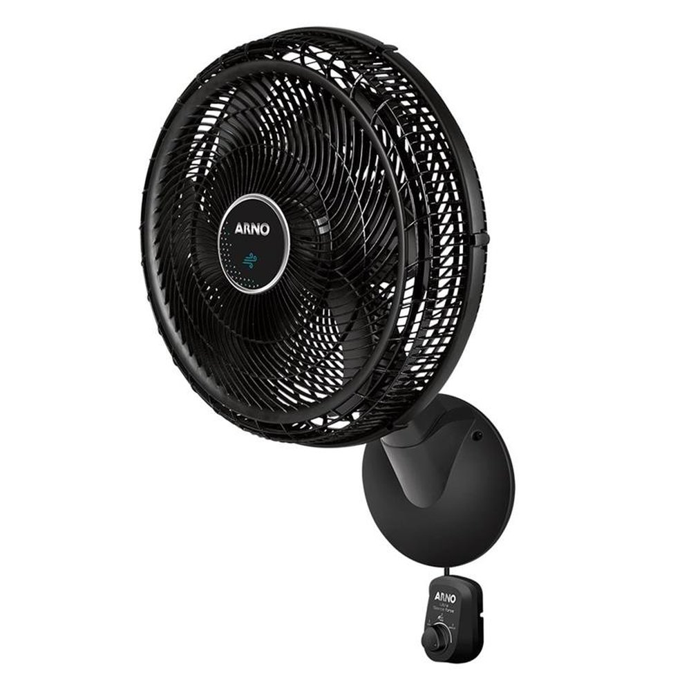 Ventilador de Parede Arno VD51 Ultra Silence Force, 50cm, 3 Velocidades Preto 220V