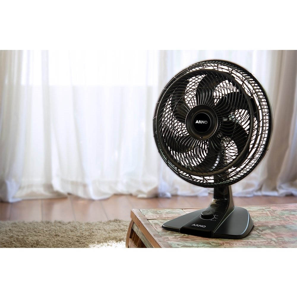 Ventilador de Mesa Arno VF49 Turbo Force, 40cm, 3 Velocidades, Preto 220V