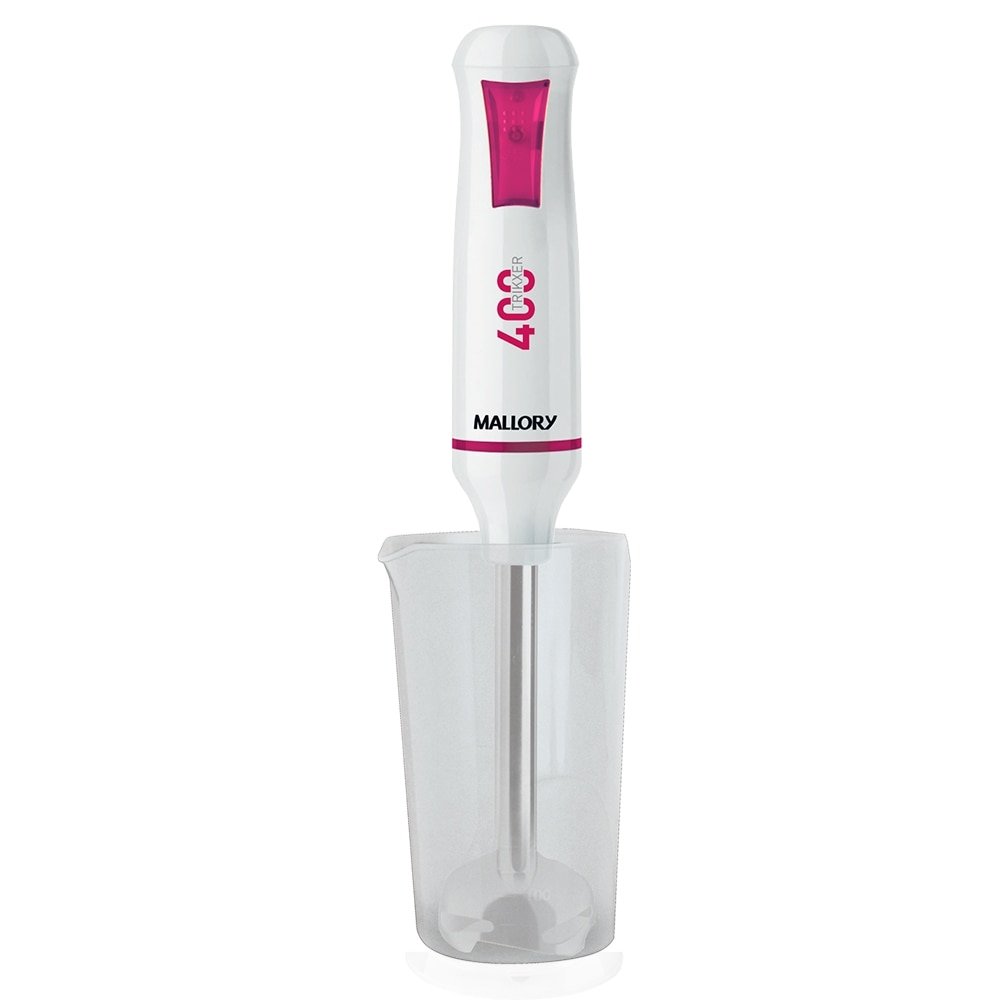 Mixer Mallory Trikxer 400 3 em 1 | 400W, 2 Velocidade, Processador, Batedor Clara, Branco, 110V