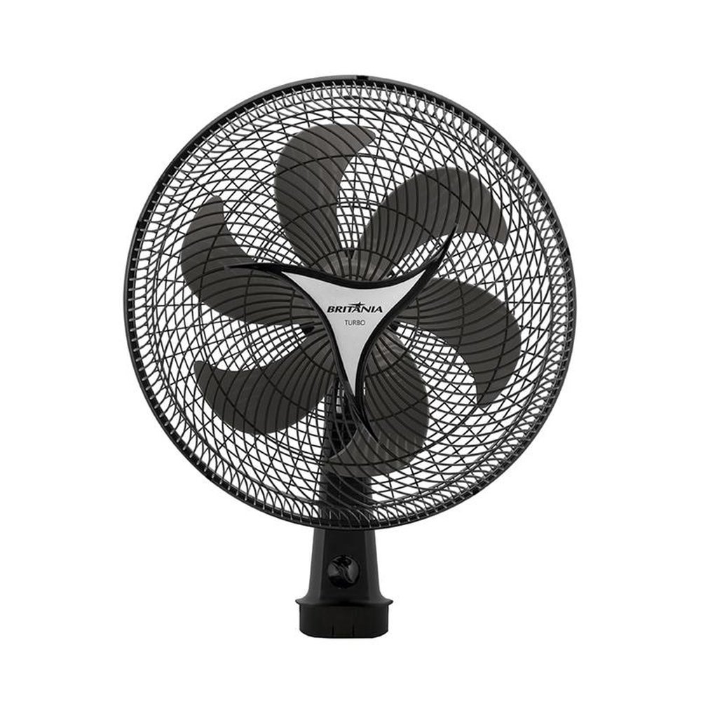 Ventilador Britânia Mega Turbo 40cm, 3 Velocidades, Preto, 110V