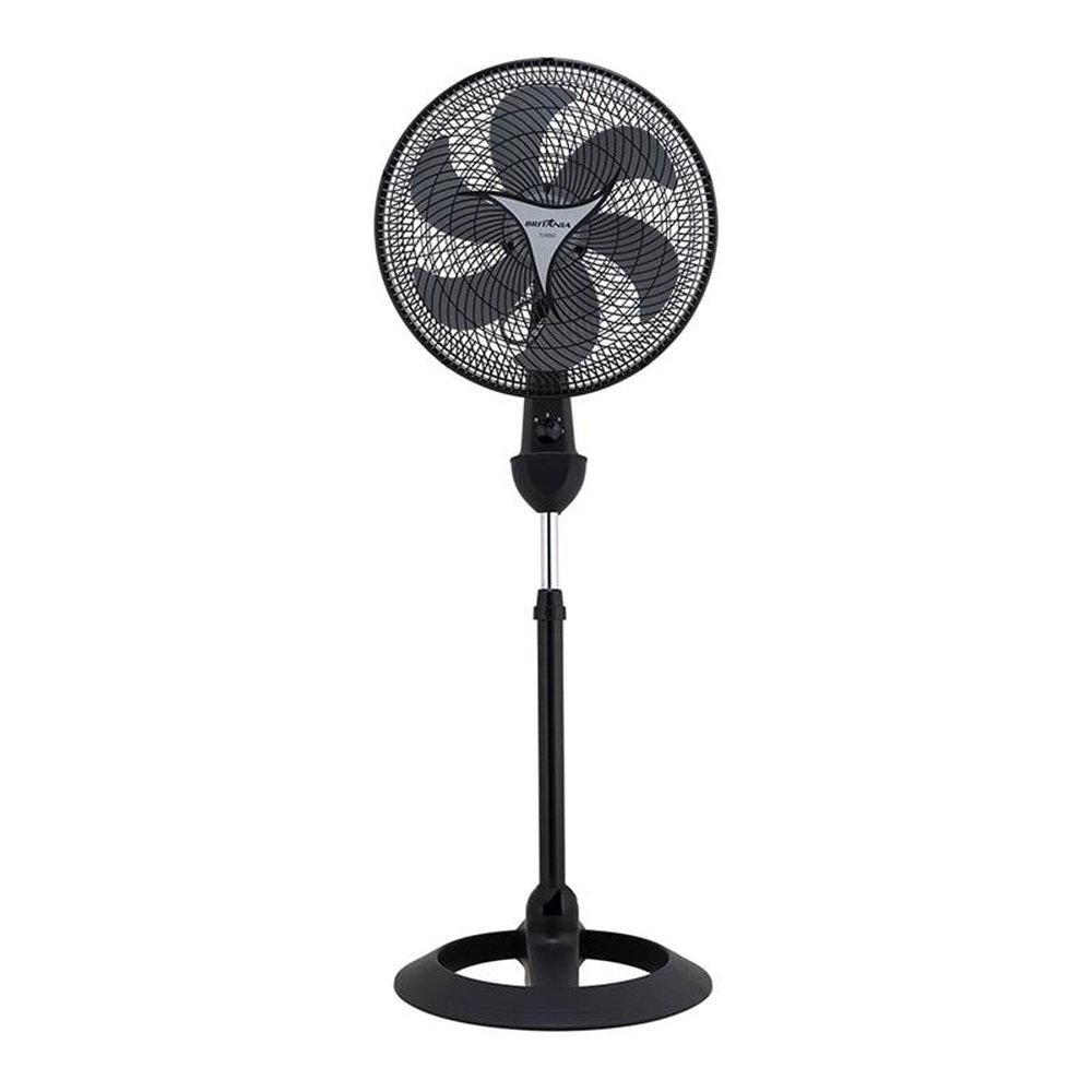 Ventilador Britânia Mega Turbo 40cm, 3 Velocidades, Preto, 110V