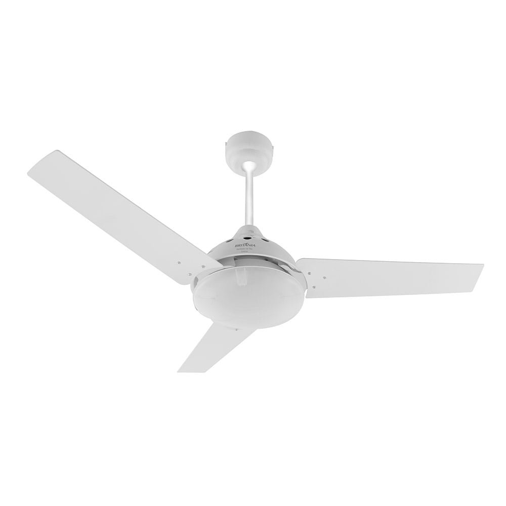 Ventilador de Teto Britânia Cancum BVT01B, 3 Velocidades, Branco, 110V