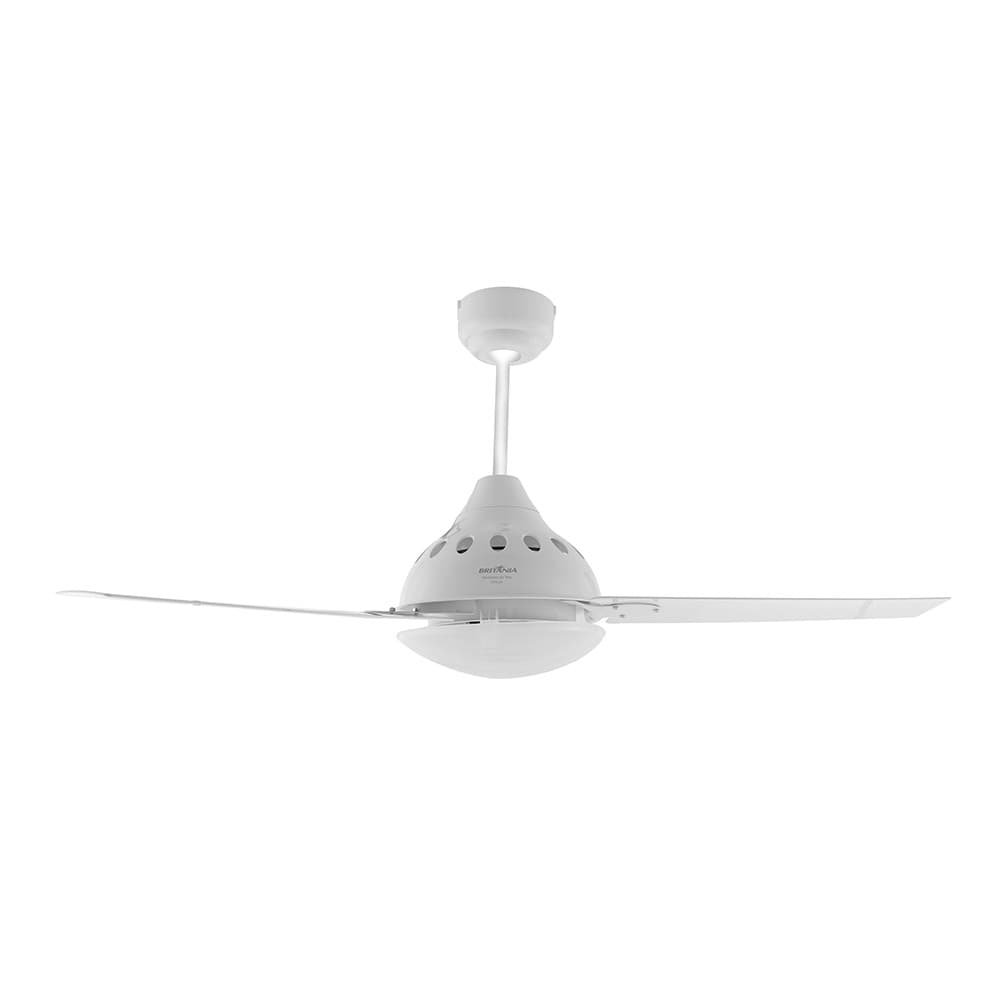 Ventilador de Teto Britânia Cancum BVT01B, 3 Velocidades, Branco, 110V