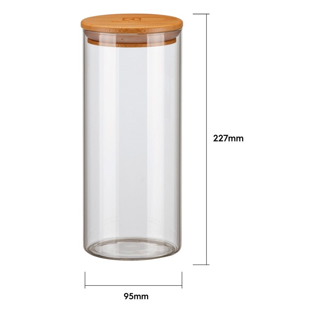 Conjunto de Potes Electrolux Hermético Vidro Tampa Bambu 4 Peças