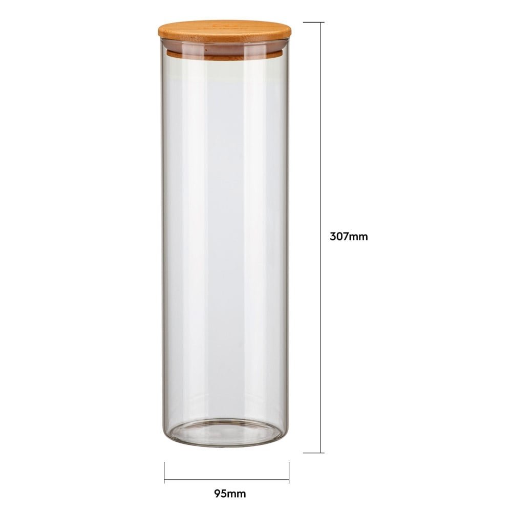 Conjunto de Potes Electrolux Hermético Vidro Tampa Bambu 4 Peças