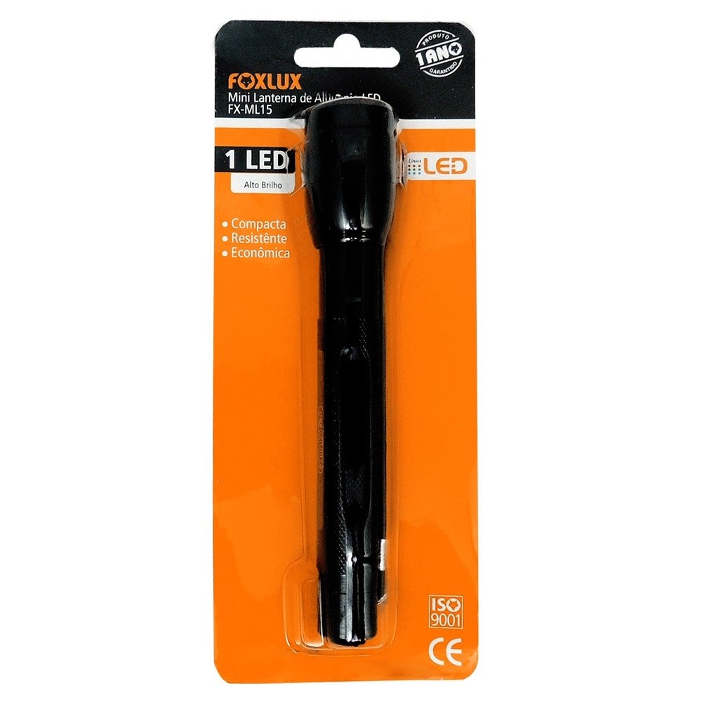 Lanterna Foxlux Corpo Alumínio 1 Led
