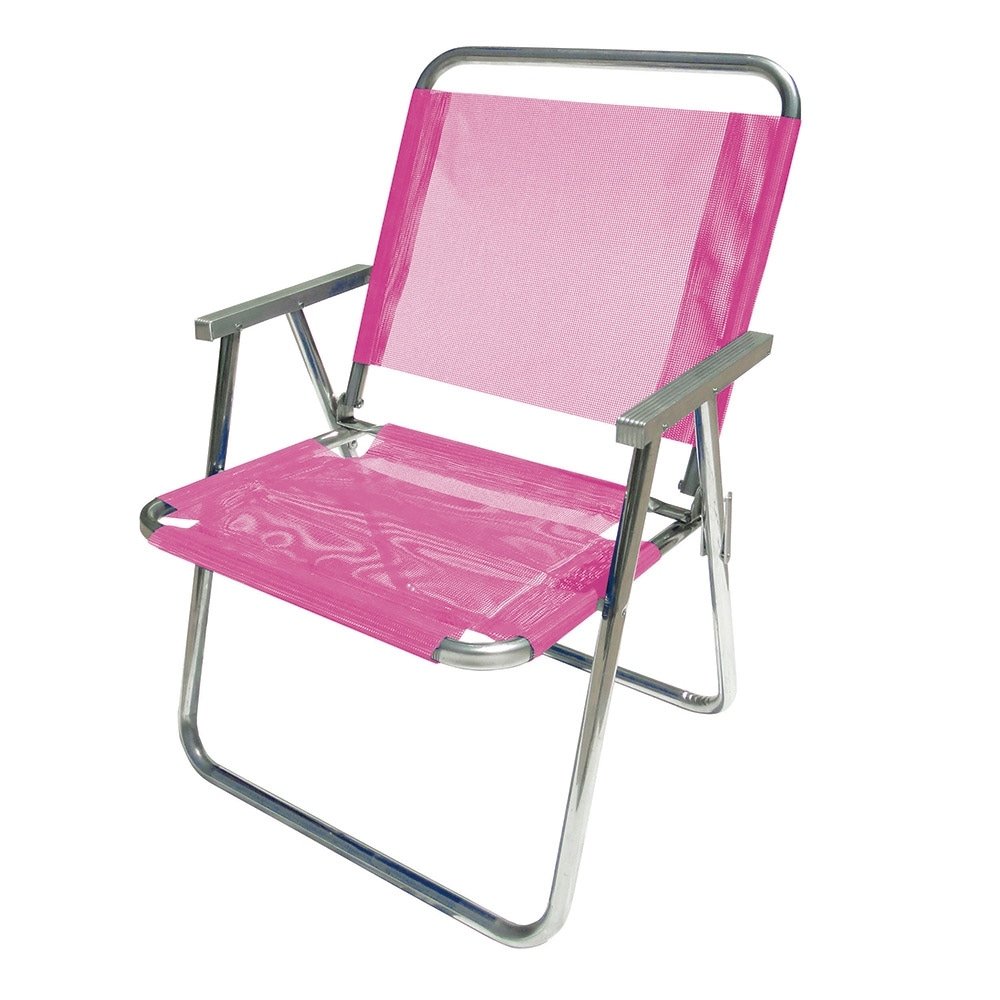 Cadeira de Praia Botafogo Varanda Extra Grande Rosa