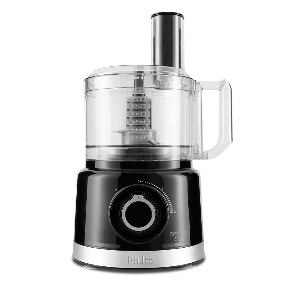 Multiprocessador Philco PMP1500P 900W, 2 Velocidades + Pulsar, Preto, 110V