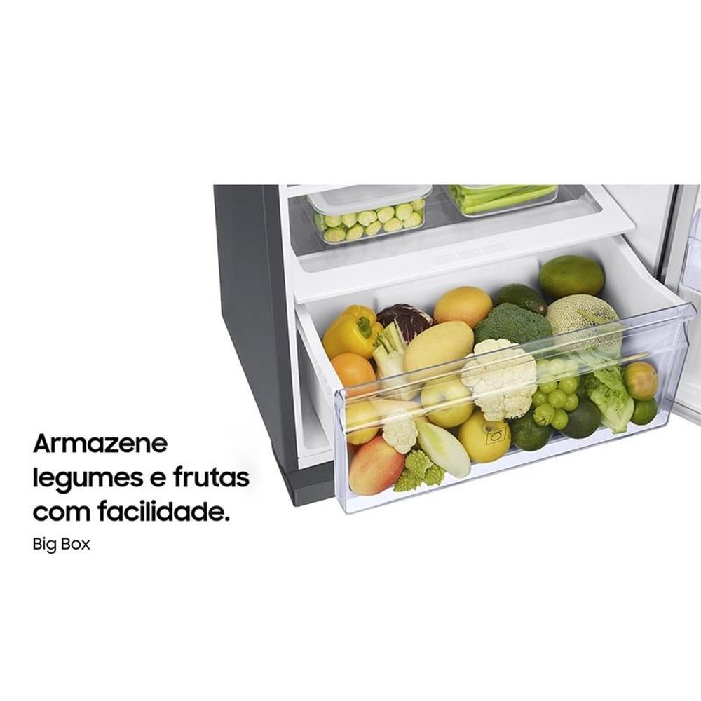 Geladeira/Refrigerador Samsung 385 Litros Evolution RT38, com PowerVolt, Frost Free, Inverter, Duplex, Inox Look, Bivolt