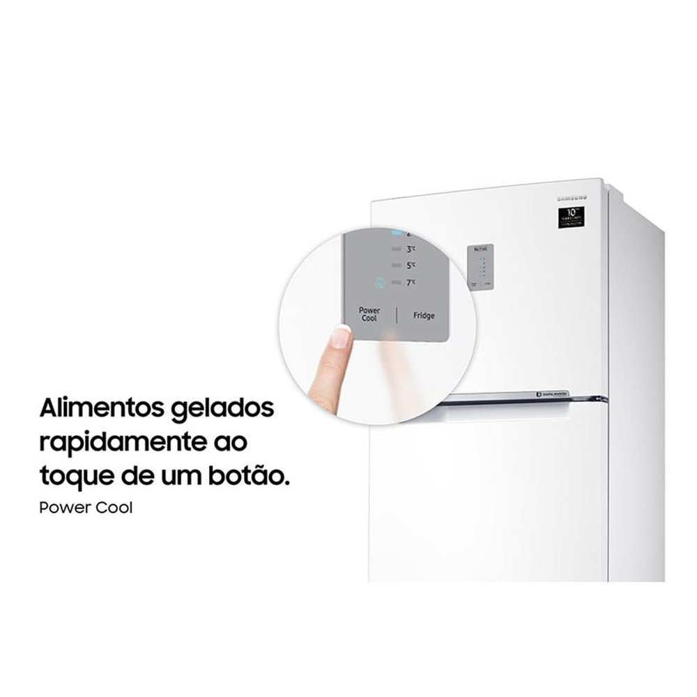 Geladeira/Refrigerador Samsung 460 Litros Evolution RT46, com PowerVolt, Frost Free, Inverter, Duplex, Branco, Bivolt