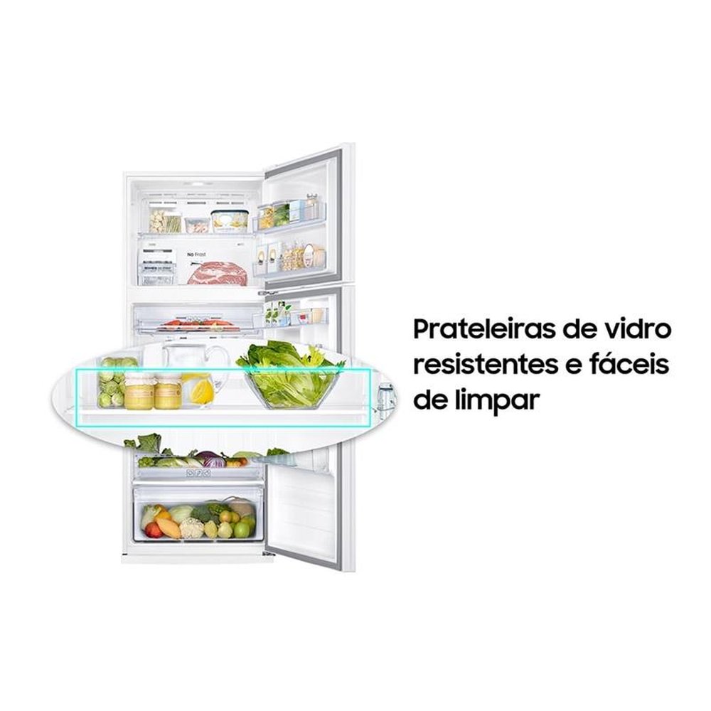 Geladeira/Refrigerador Samsung 460 Litros Evolution RT46, com PowerVolt, Frost Free, Inverter, Duplex, Branco, Bivolt