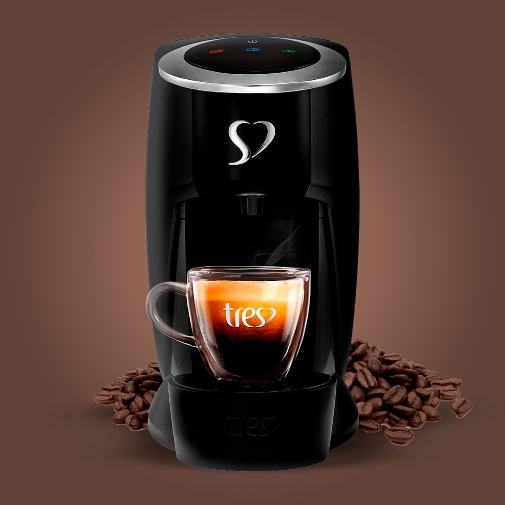Cafeteira Espresso Três Corações Touch Automática Preto 220V