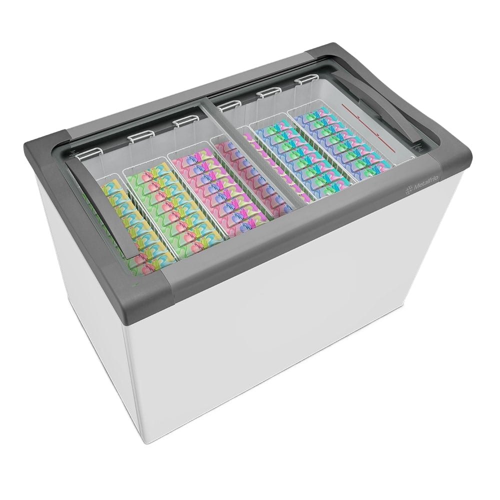 Freezer Horizontal Metalfrio 400 Litros NF40S - com Luz de LED, Branco, 220V
