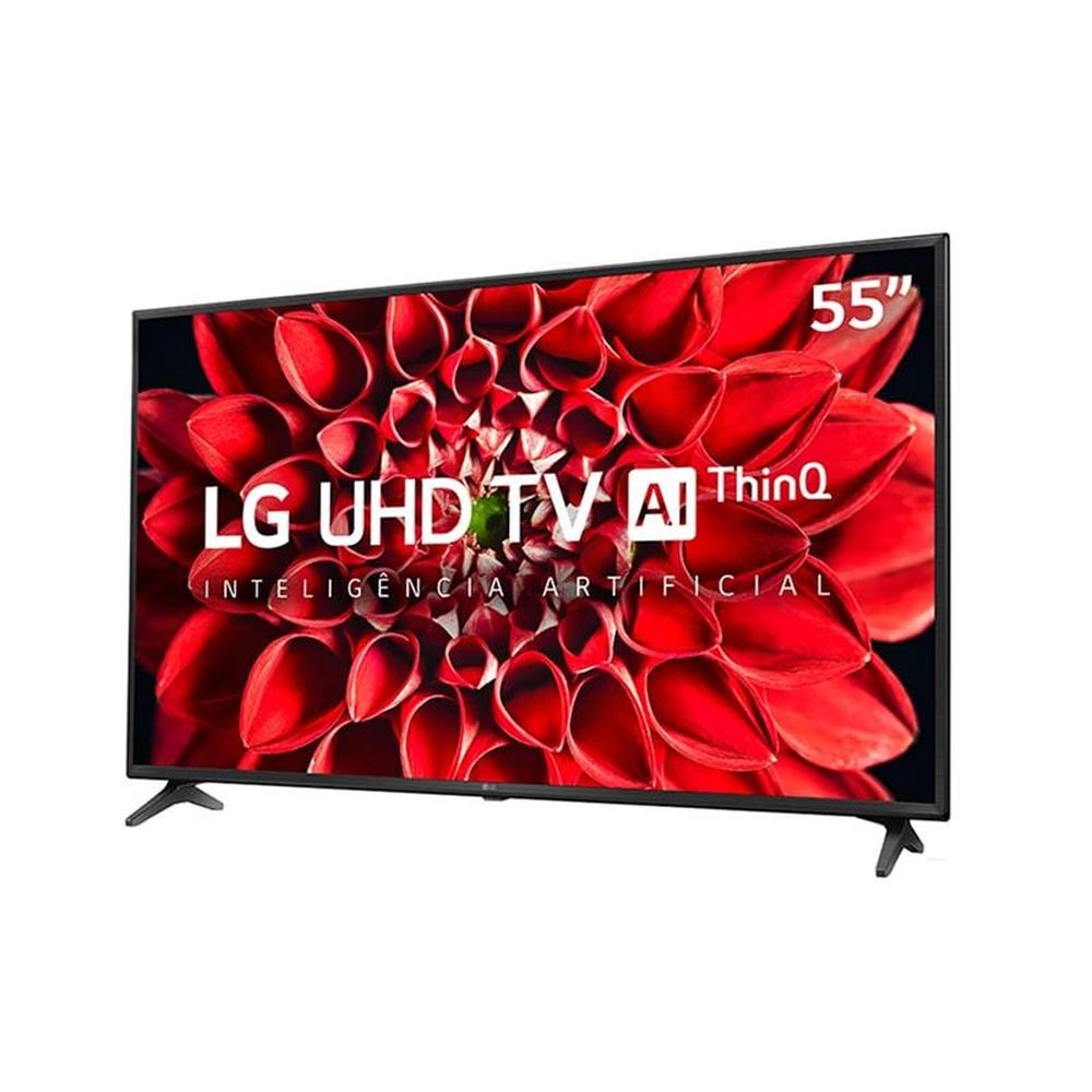 Smart TV LED 55" LG 55UN7100PSA 4K Ultra HD com Wi-Fi, 2 USB, 4 HDMI,  ThinQ Al,  Alexa (Built in), 60 Hz